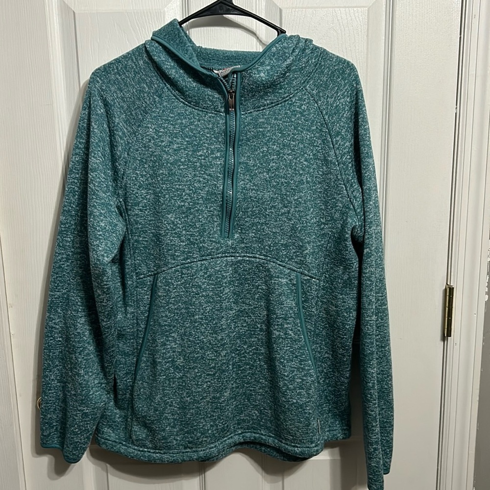 Avalanche knit hoodie. Green. Size L.